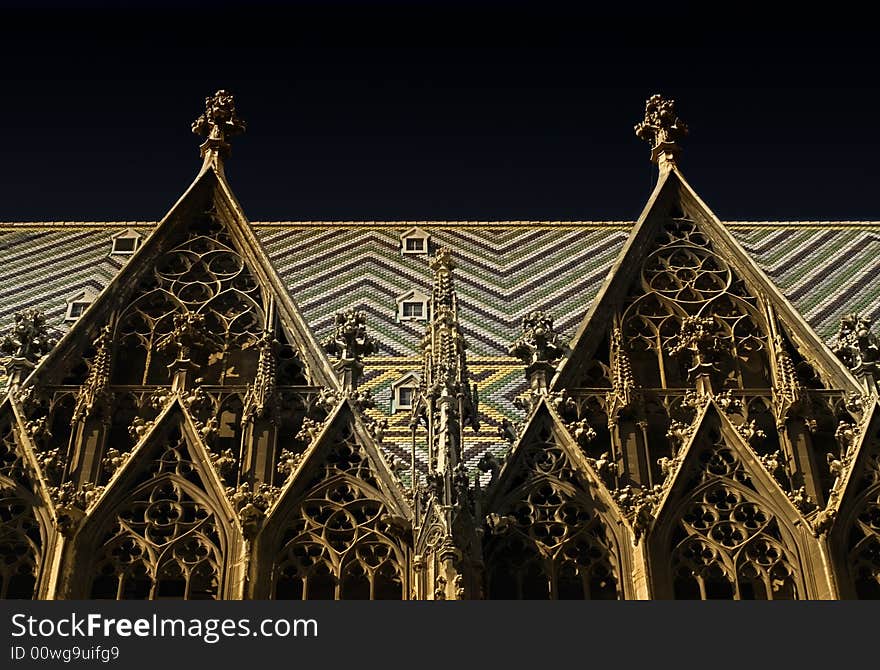 This is a detail of the stephansdome in vienna