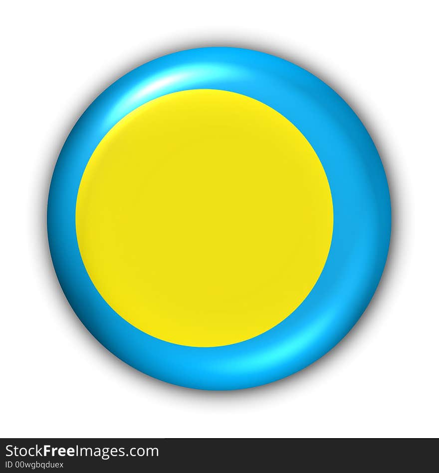 World Flag Button Series - Oceania - Palau (With Clipping Path). World Flag Button Series - Oceania - Palau (With Clipping Path)