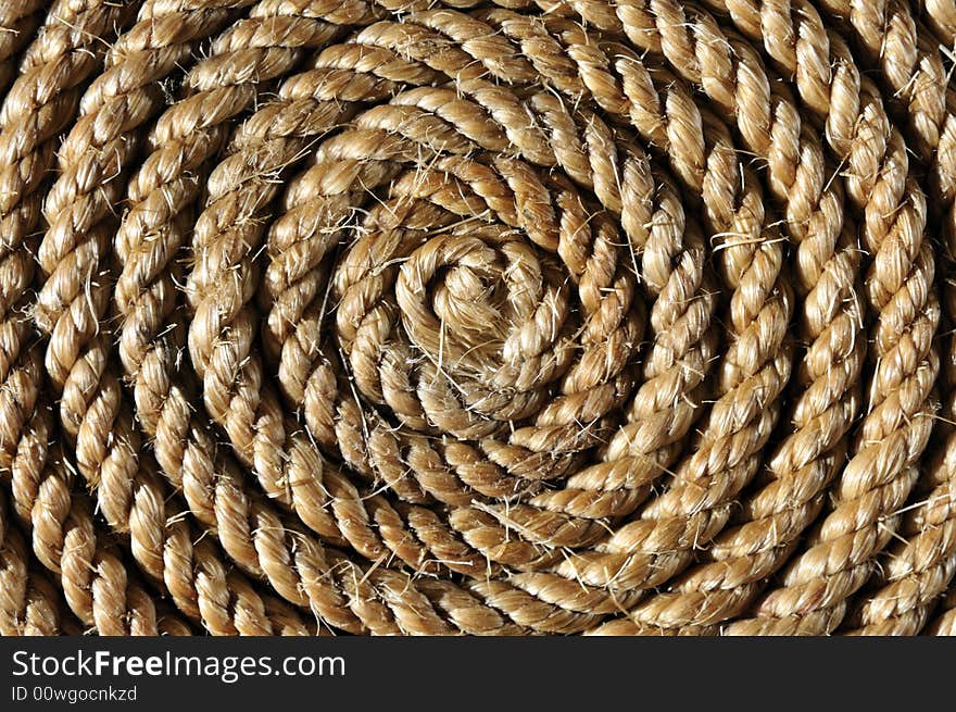 Coiled rope