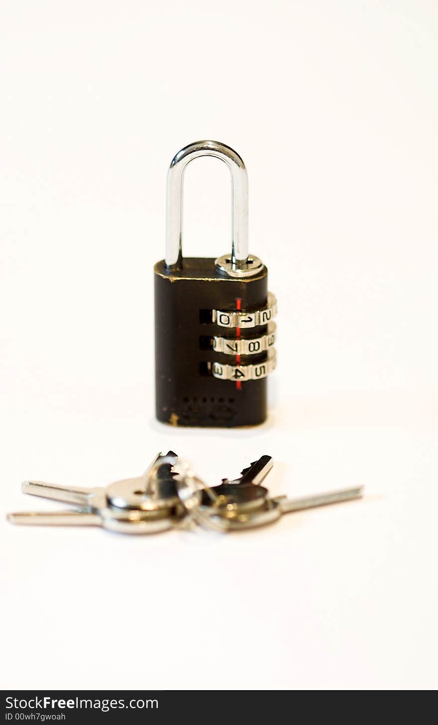 Cypher padlocks and key close up