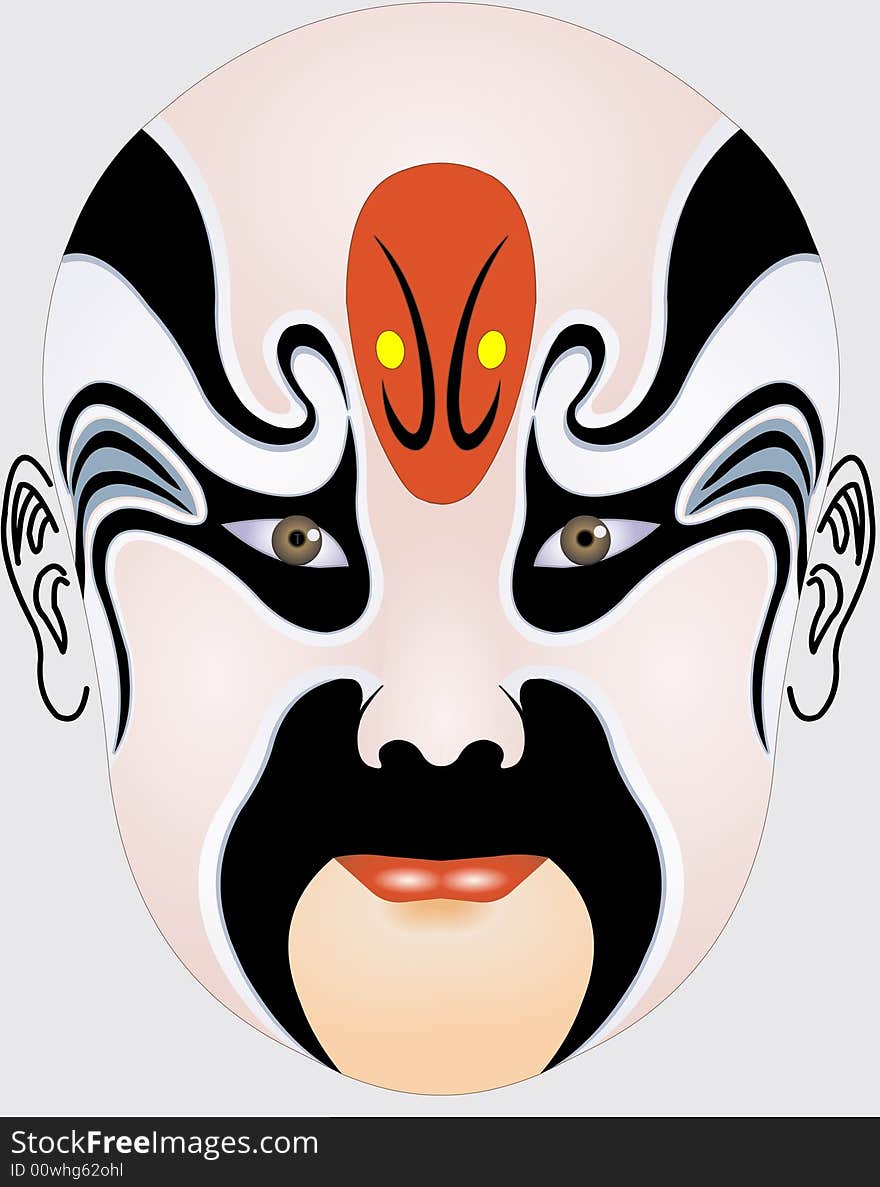 Chinese opera face