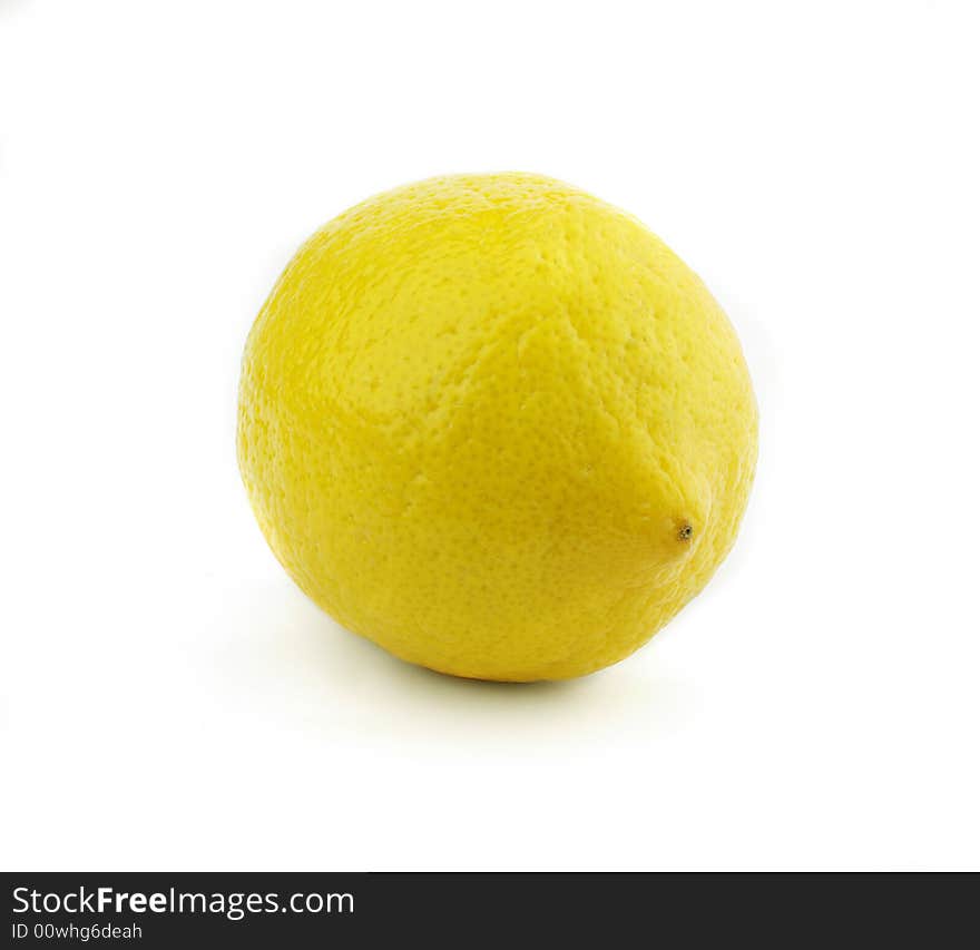 Lemon isolated on white