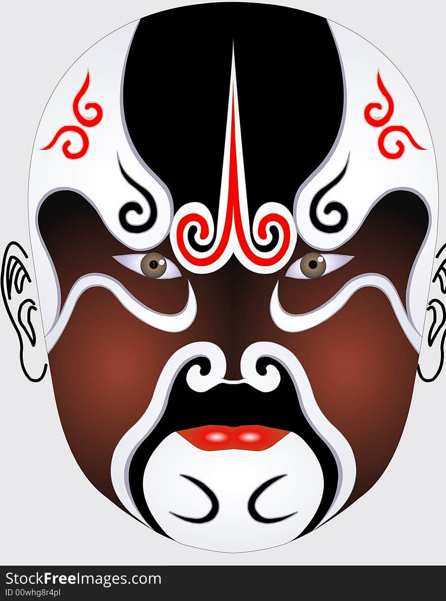 Beijing Opera is the quintessence of China. The largest Chinese opera form.Today, Beijing Opera's face painting has become a famous art. Beijing Opera is the quintessence of China. The largest Chinese opera form.Today, Beijing Opera's face painting has become a famous art.