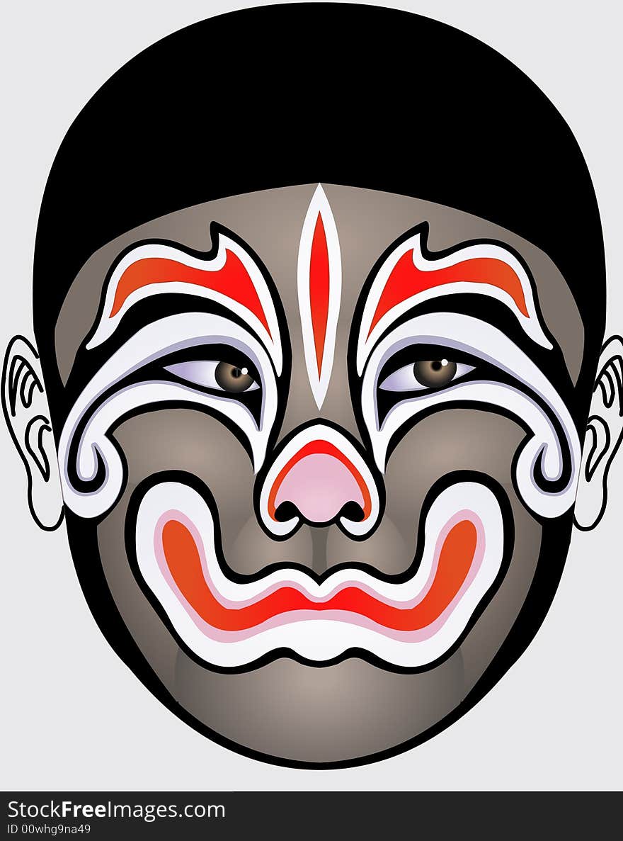 Chinese opera face