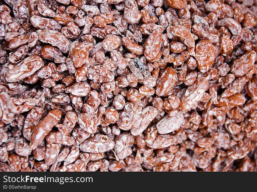 Dried fruits for sale at market