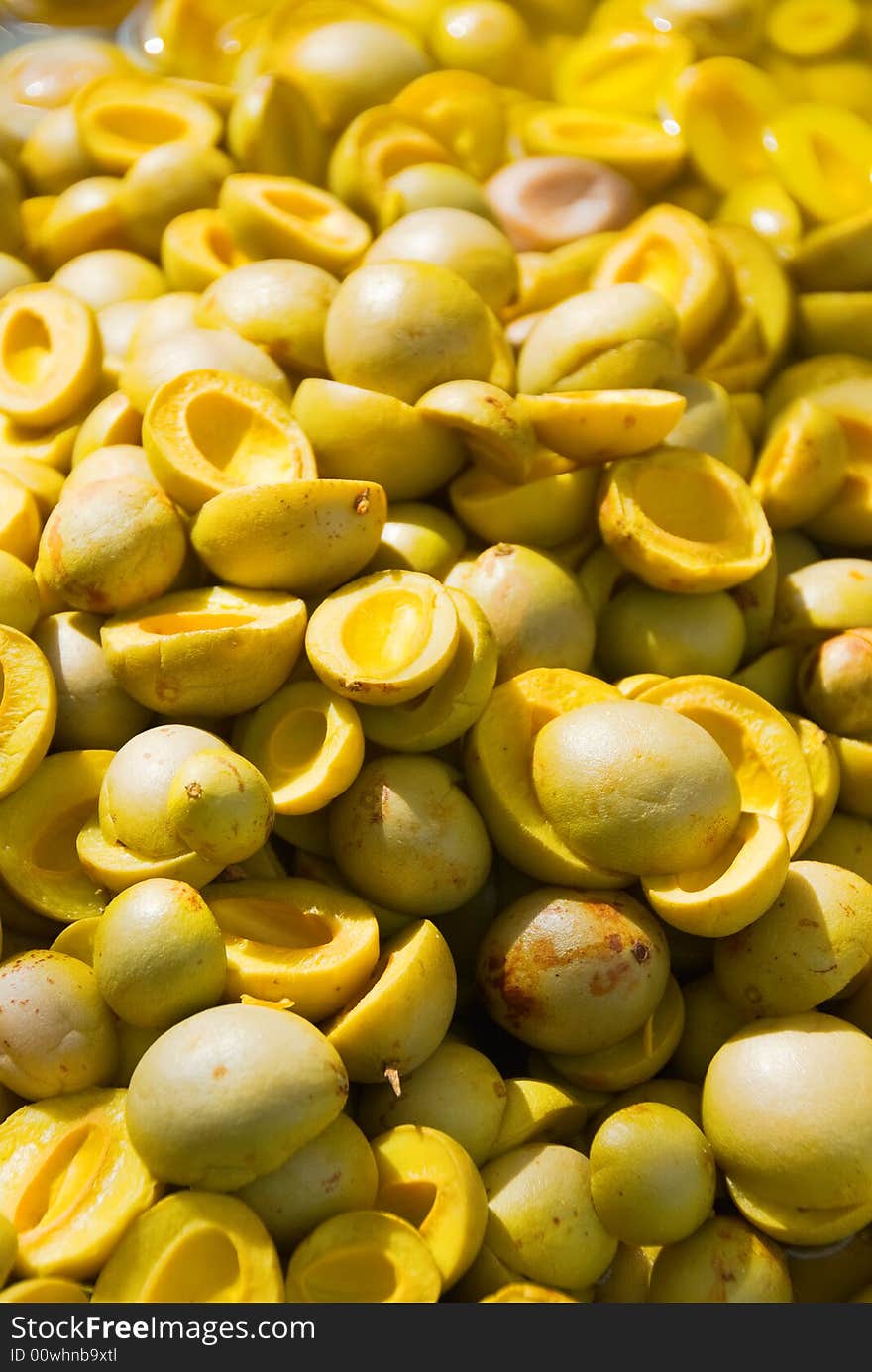 Dried fruits for sale at market