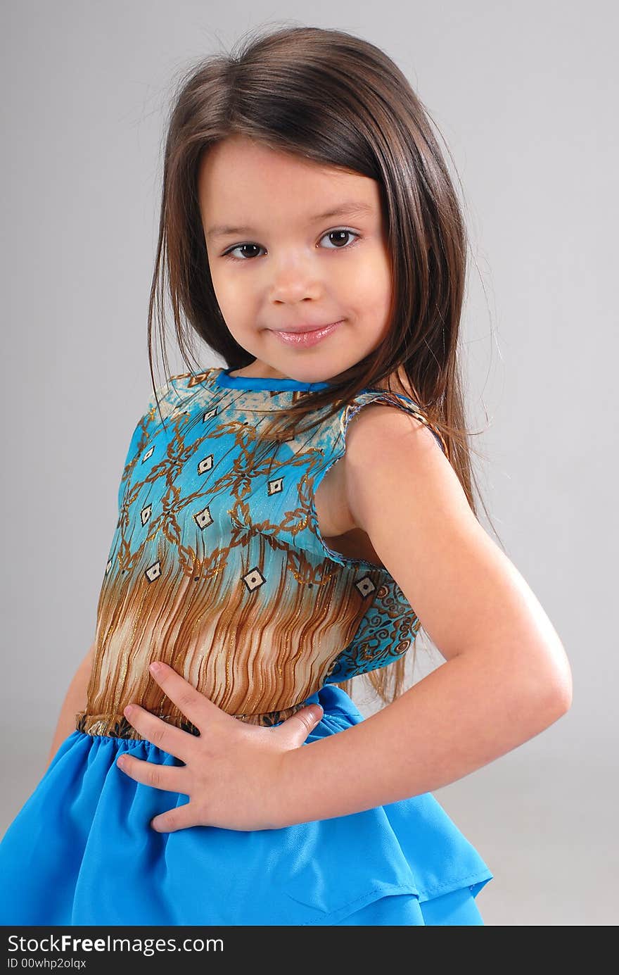 Little Girl With Brown Hair