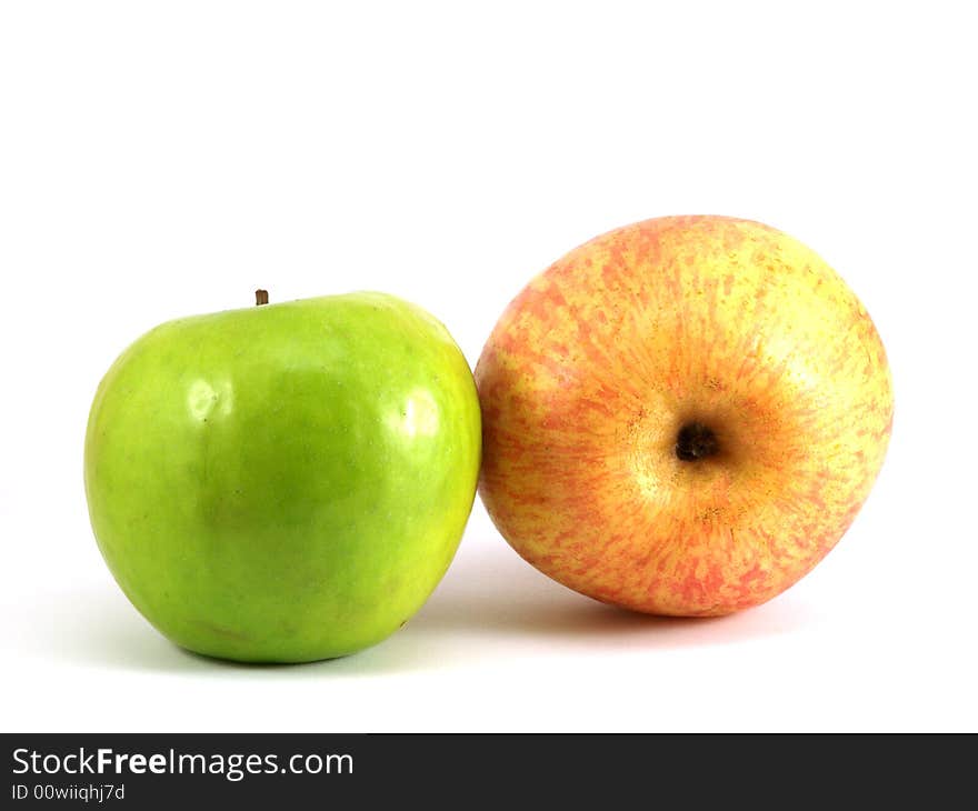 Apples isolated on a white background