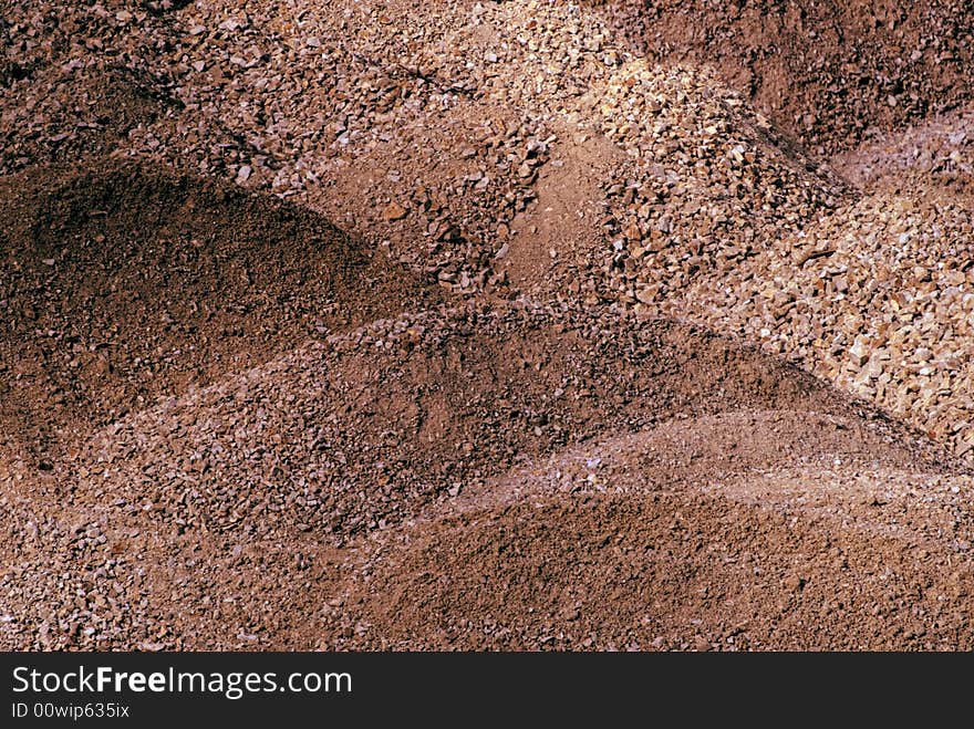 Detail of a stone pit. Detail of a stone pit