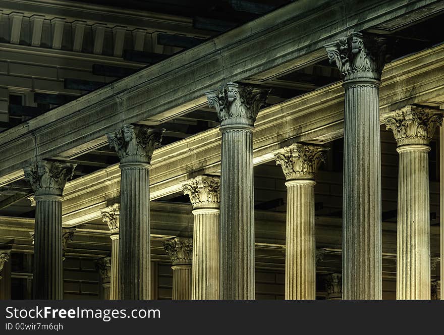 Detail of historic architecture in berlin - colums. Detail of historic architecture in berlin - colums