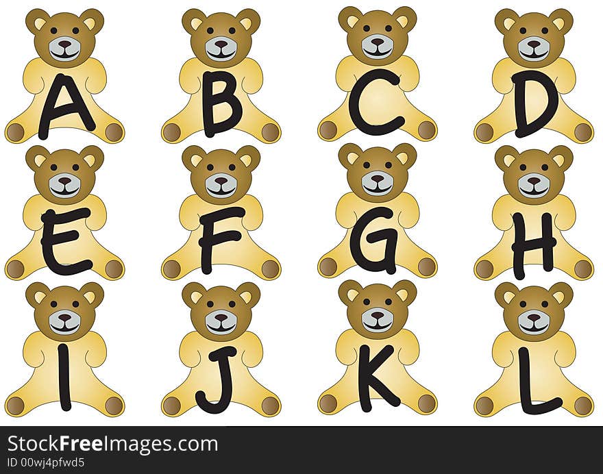 Alphabet by the bears