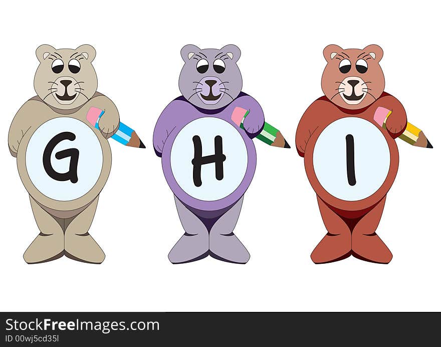 Alphabet by the bears