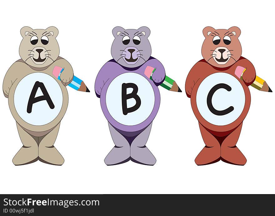 Alphabet by the bears