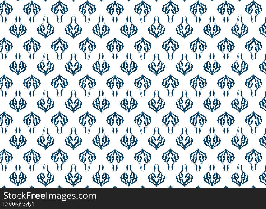 Ottoman style wallpaper pattern and shape