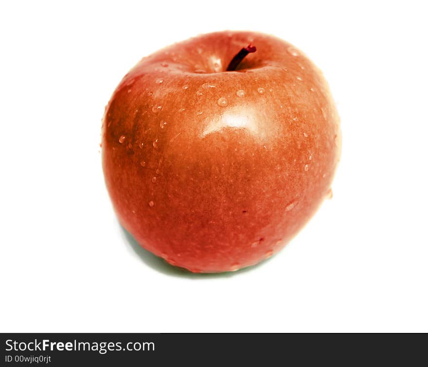 An image of a fresh red apple