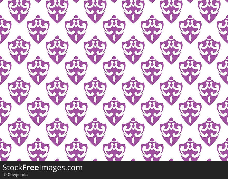 Ottoman style wallpaper pattern and shape