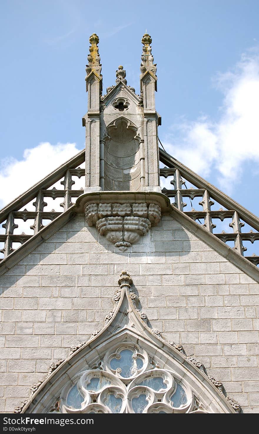 A steeple of a Cathedral in Ireland. A steeple of a Cathedral in Ireland