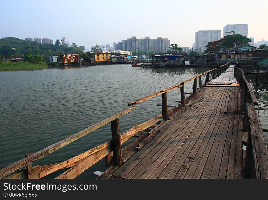 The bridge in the nam sang wai, Hong kong