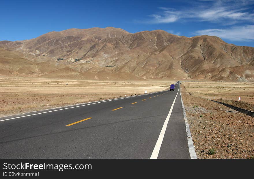 Truck on a highway