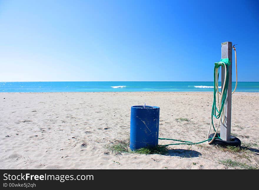 Water on beach