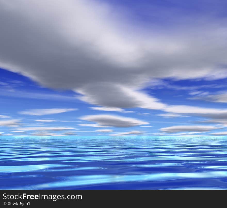 3D Sea And Sky