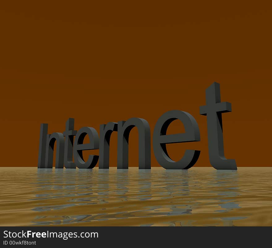 3D Logo Presentation Graphic, Internet. 3D Logo Presentation Graphic, Internet