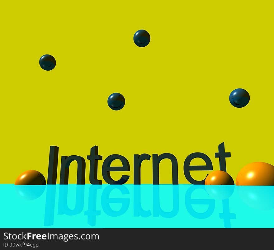 3D Logo Presentation Graphic Internet. 3D Logo Presentation Graphic Internet