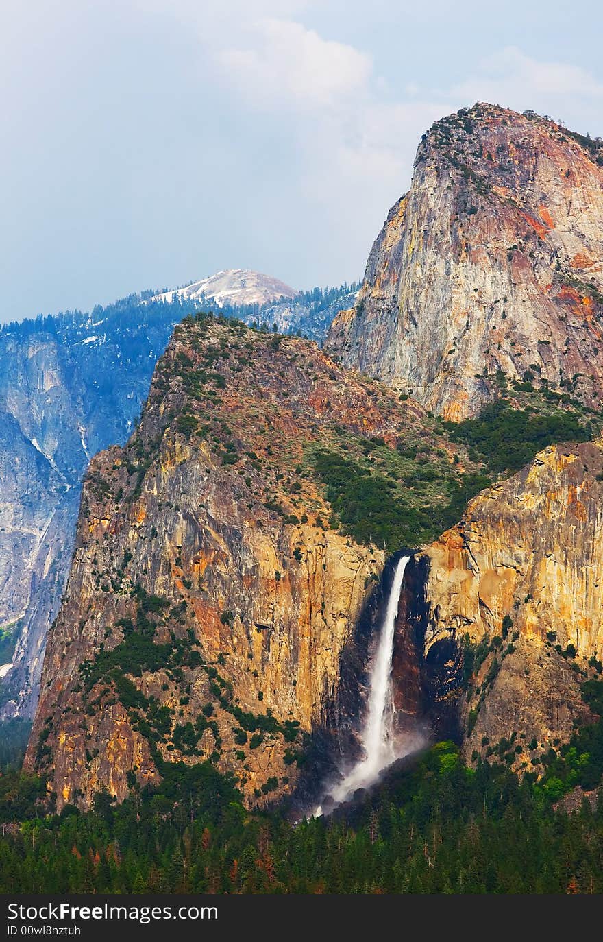 Bridalveil Fall in Yosemite National Park