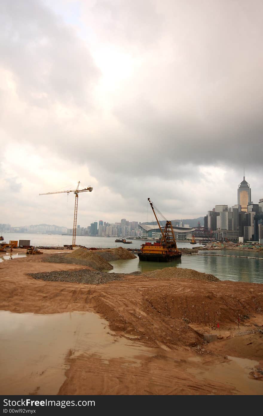 A photograph of Hong Kong Land Reclaimation