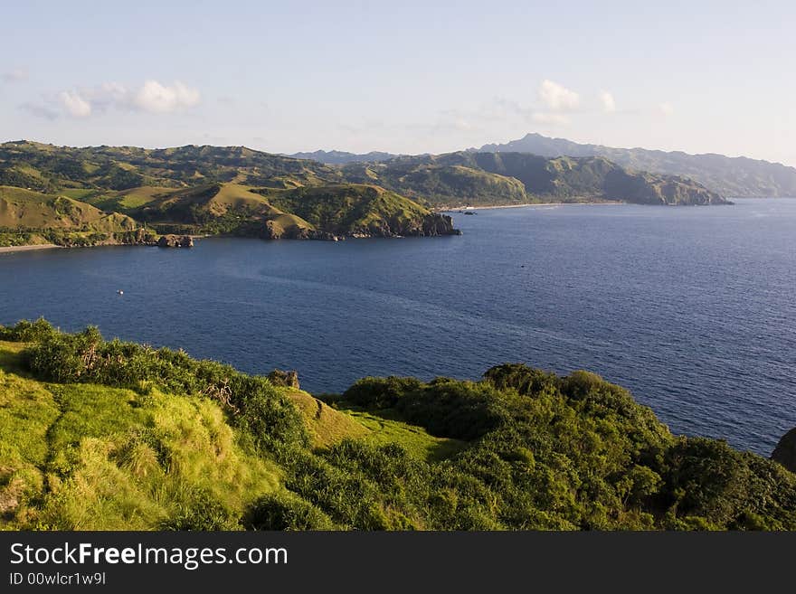 A gorgeous view from a hill. A gorgeous view from a hill