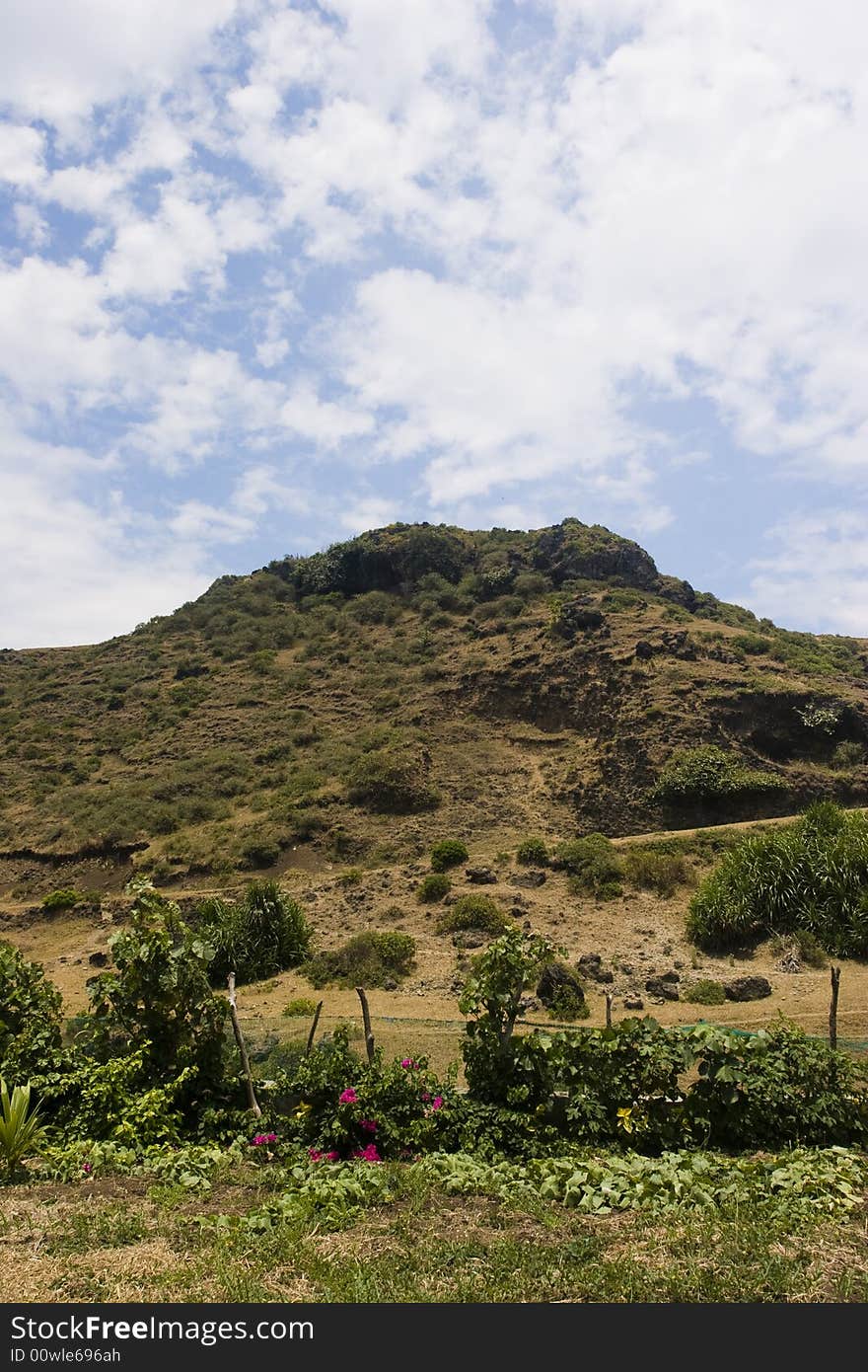 Mountain and sky