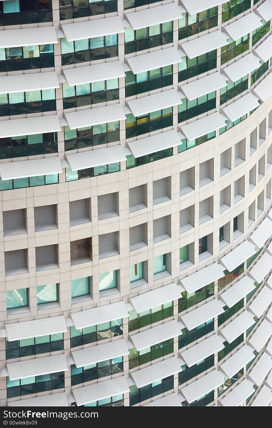 Modern offices in a round building