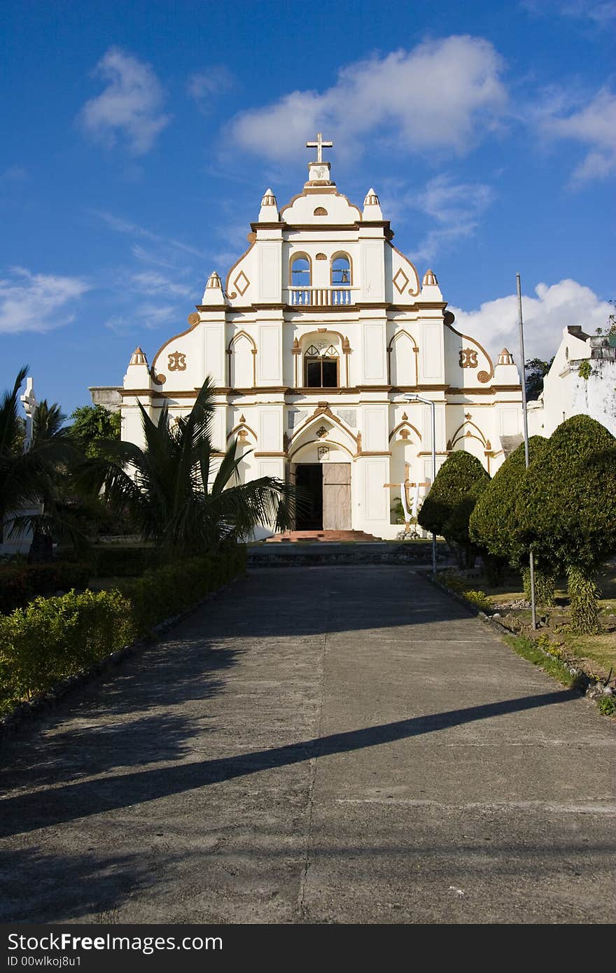 Santo domingo church in basco island, batanes, philippines