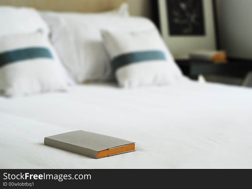 Book on bed