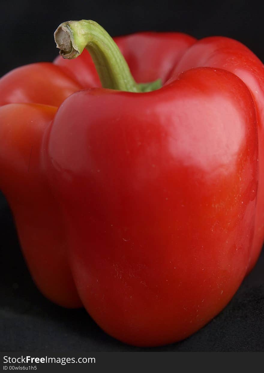 A big red capsicum or pepper