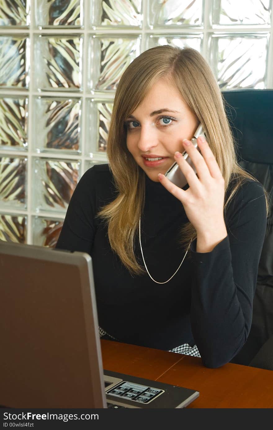 Businesswoman In An Office