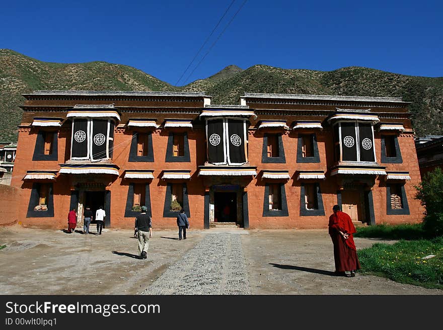 Labolengsi Temple(Labrang Monastery) is located Gansu, China.