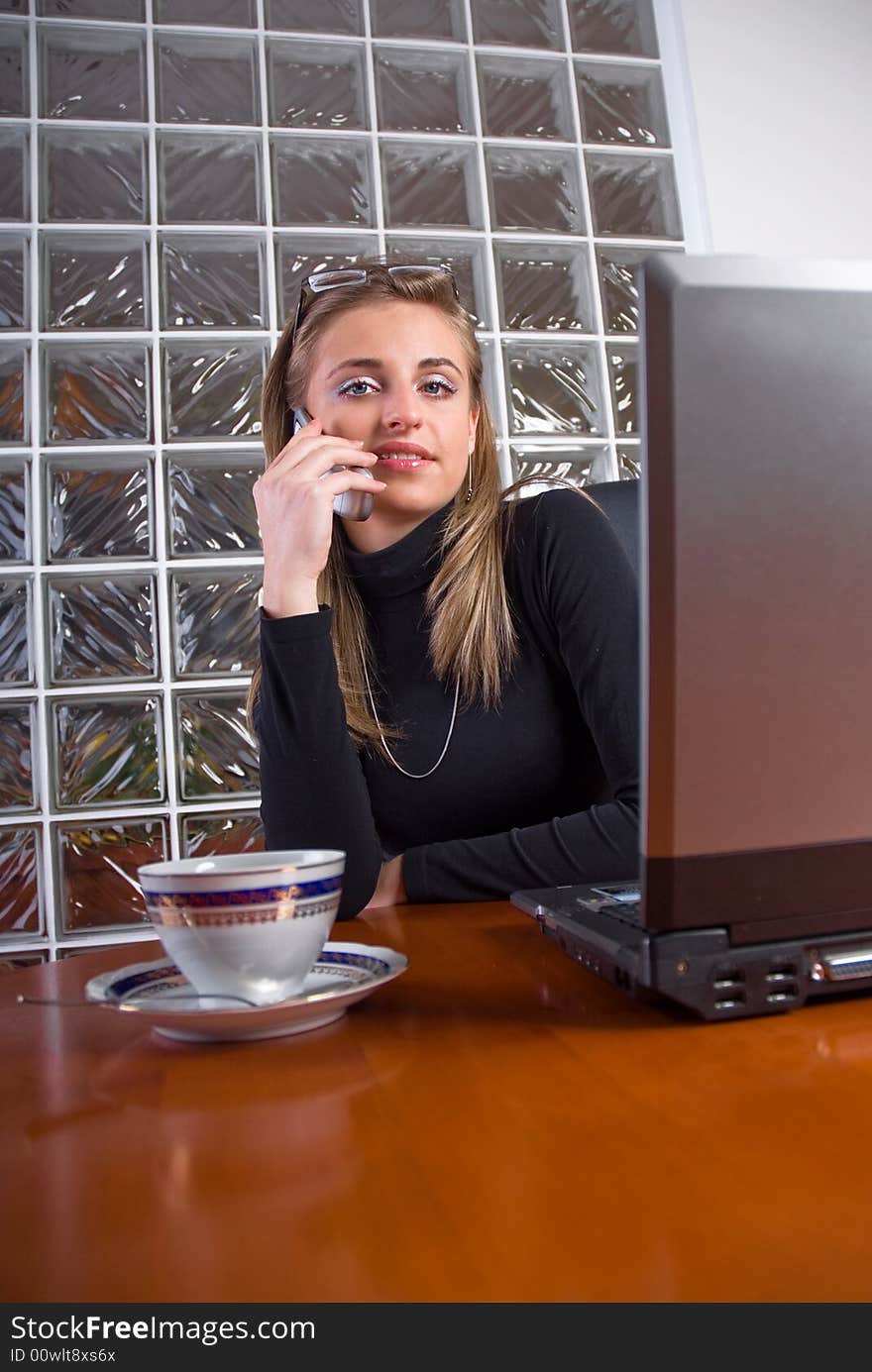 Businesswoman in an office