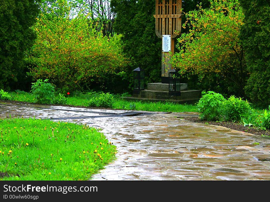 Old stone road