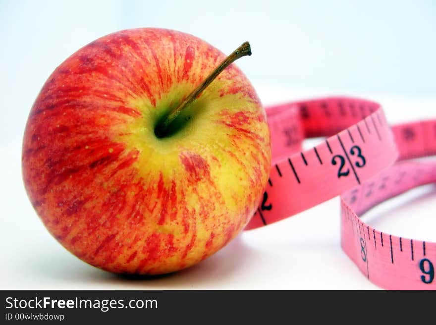 Concept: Measuring the Results of your Healthy Diet / Weight Loss. Concept: Measuring the Results of your Healthy Diet / Weight Loss