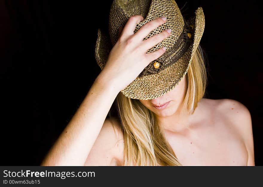 Woman with hat