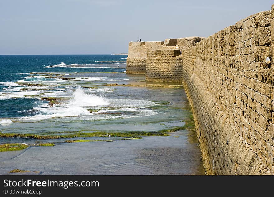 Old Sea Walls Of Old Akko