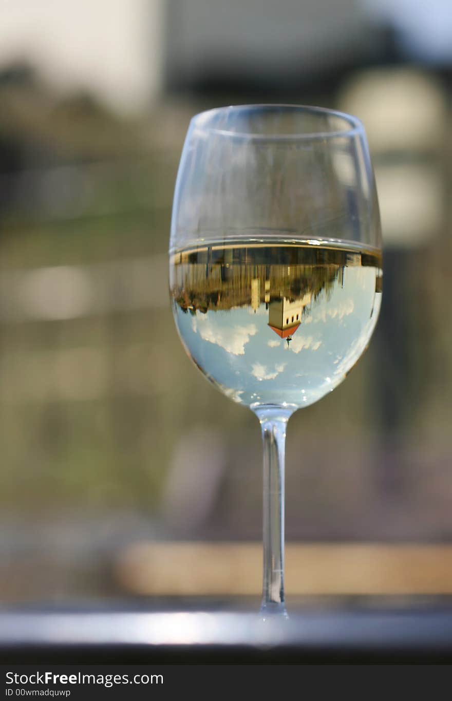 Glass of white wine