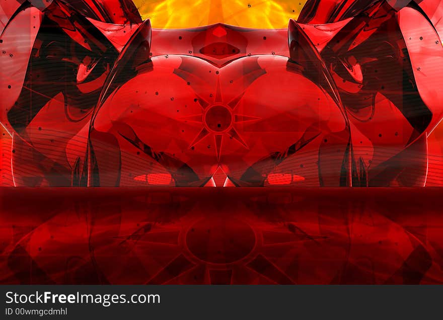 Red Devil Abstract