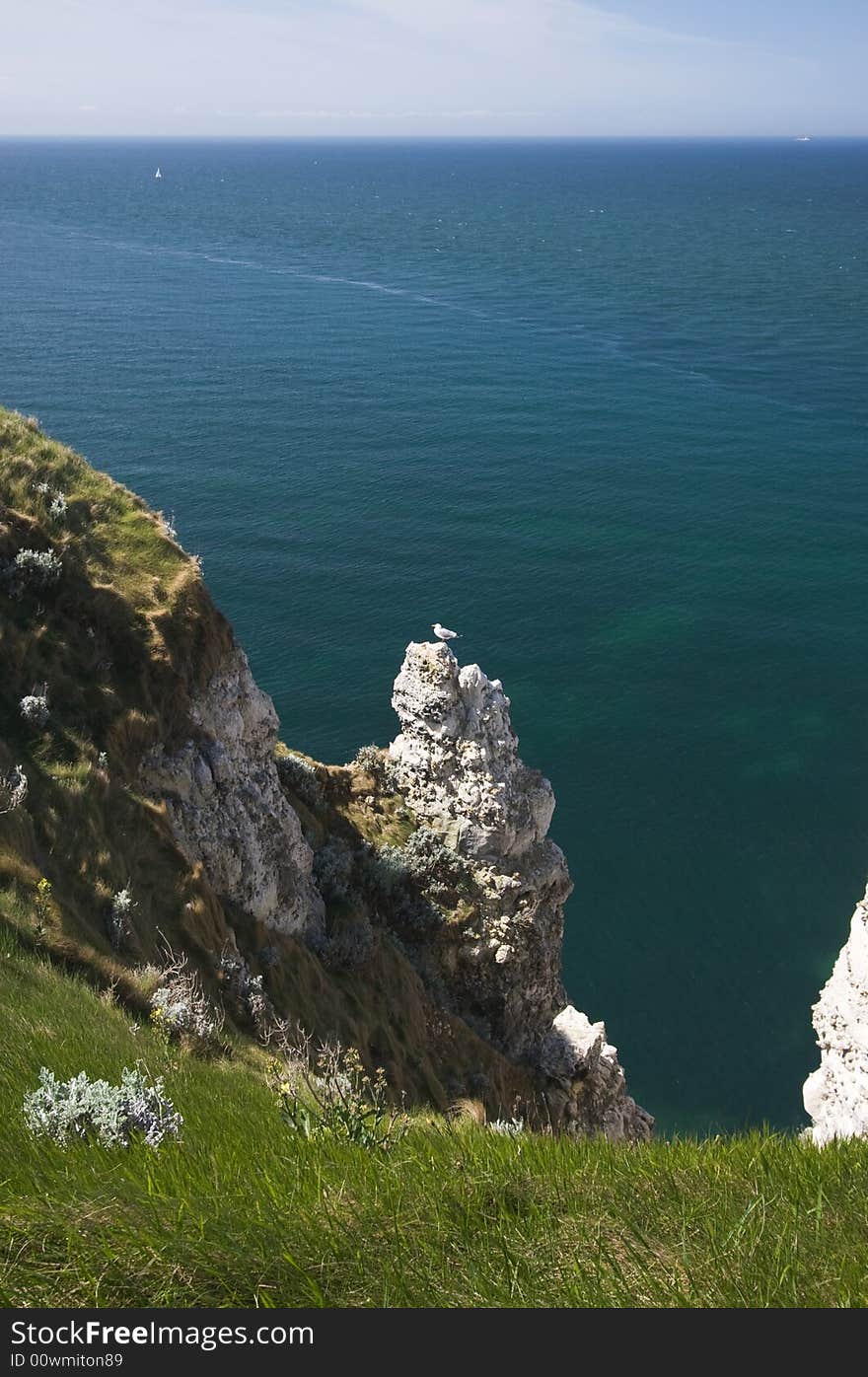 Cliffs near Etretat, Normandy, France