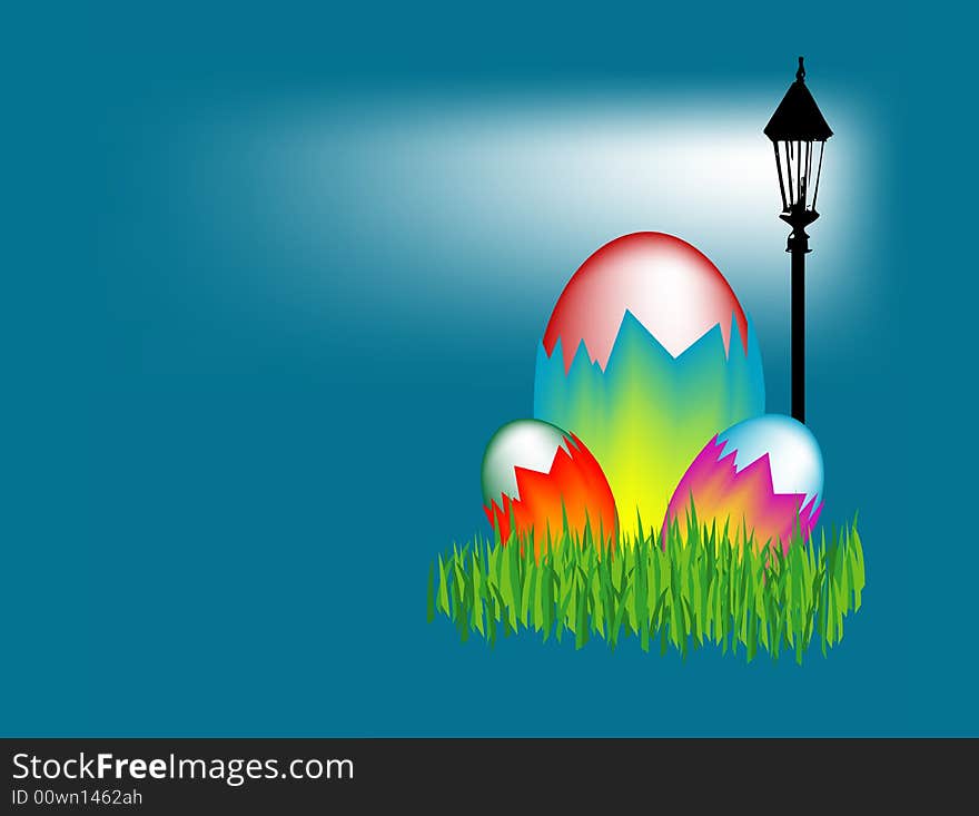 Eggs and lamp