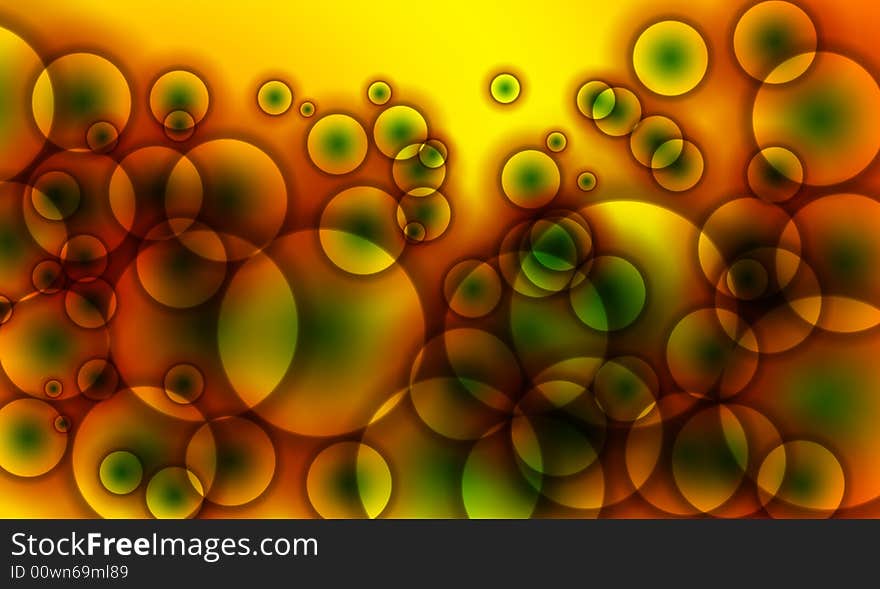 A abstract background image made up of colourful circles. A abstract background image made up of colourful circles.