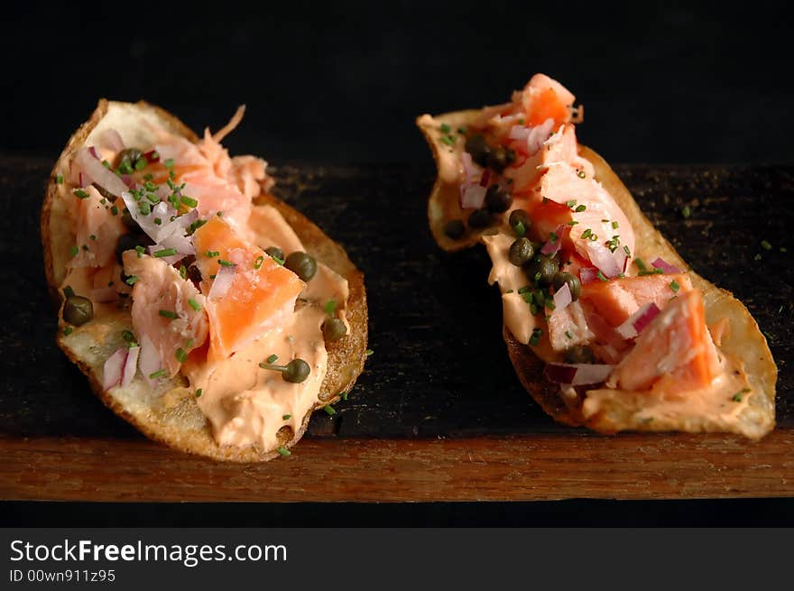 Salmon chips