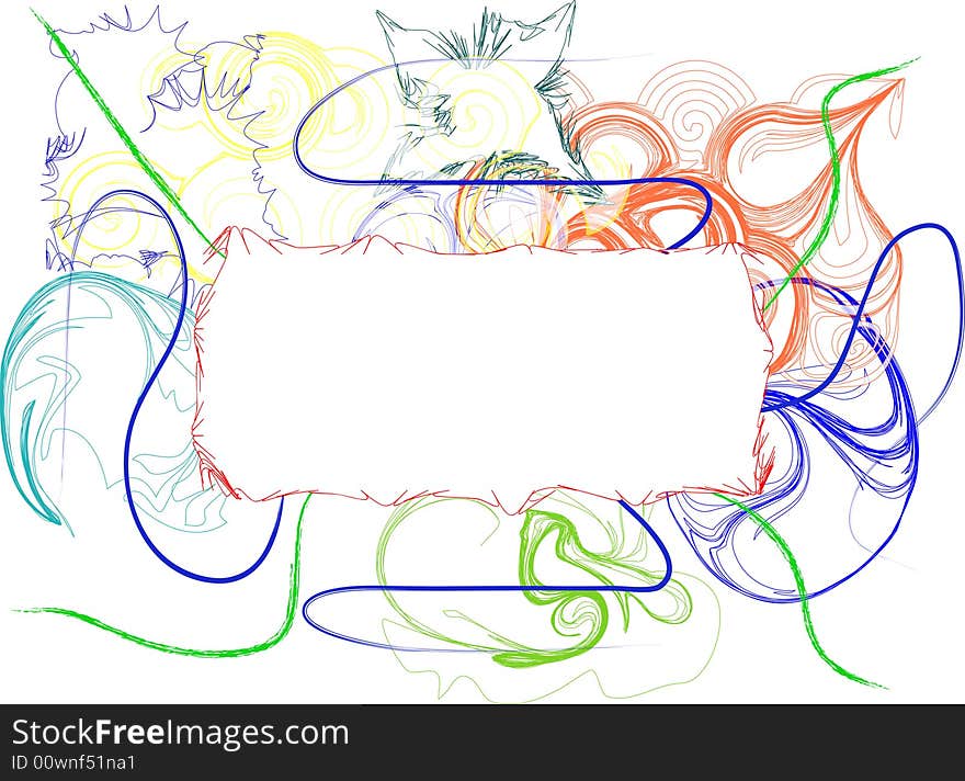 Abstract colorful background with place for text