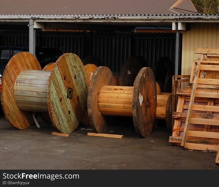 Old Cable Drums